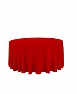 120 inch round red tablecloth Atlanta rental 2 1
