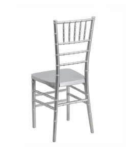 Silver Chiavari chair rent Luxe Event Rental Atlanta back1